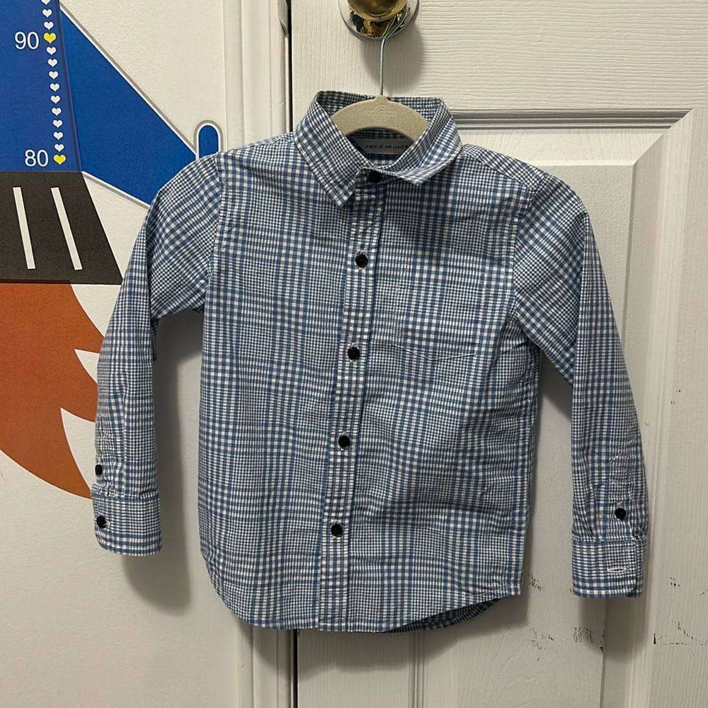 Janie & Jack Checkered Shirt